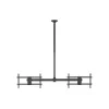 Uchwyt sufitowy do dwóch ekranów EQUIP 32 cale–60 cali (VESA 200x200–600x400, maks. 80 kg, obrót ±180°), czarny