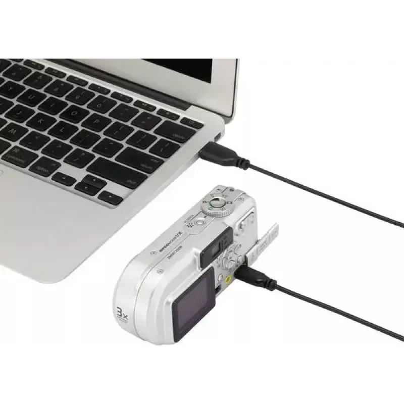 Kabel danych USB 2.0 Renkforce RF-4080792, USB A na Mini-USB B, 1 m, czarny