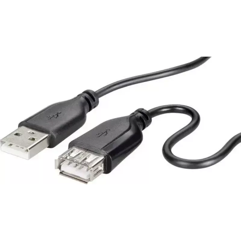 Kabel USB 2.0 Renkforce RF-4080795, USB A na USB A, 1 m, czarny
