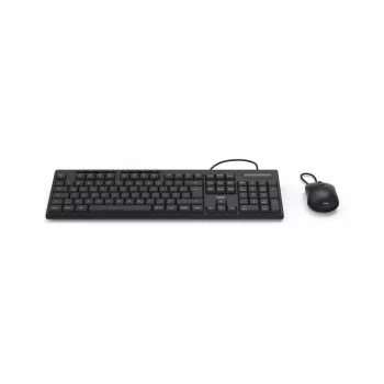 Hama CKM-200 klawiatura Mysz w zestawie Dom/Biuro USB QWERTZ Niemiecki Czarny