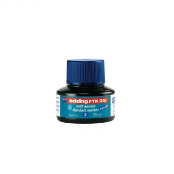 Wkład do markera Edding 4-FTK25003, niebieski tusz, 25 ml