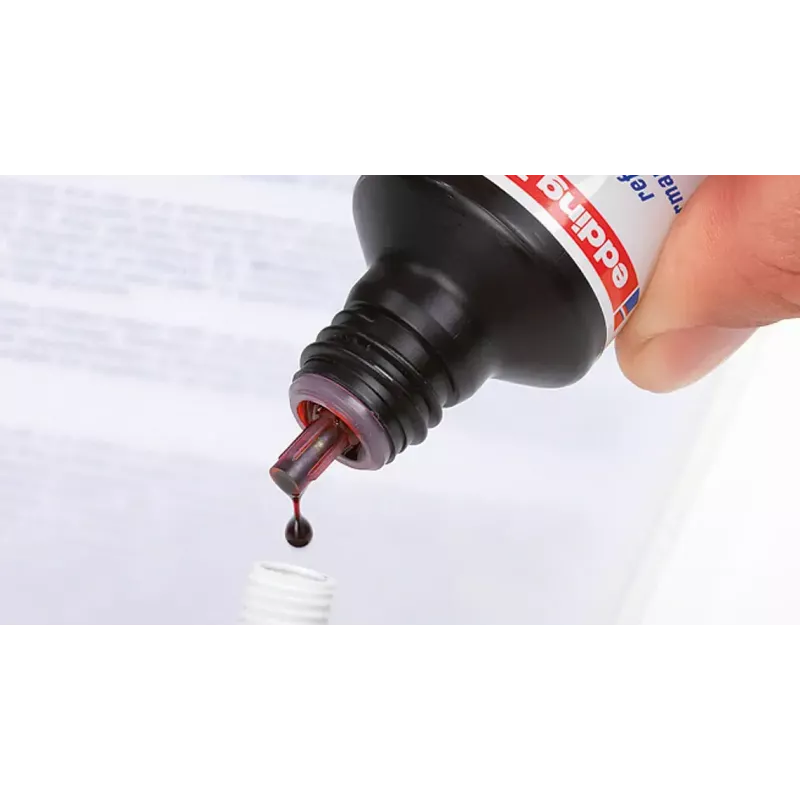 Wkład do markera Edding T-25, czerwony tusz, 30 ml, pojedynczy wkład