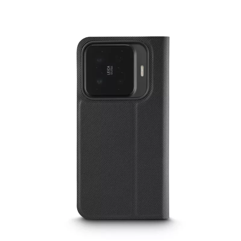 Etui z klapką HAMA Daily Protect do Xiaomi 15T Pro — pasuje do ekranów 17,4 cm (6,83 cala), czarne, 2 kieszenie na karty, podstawka na biurko