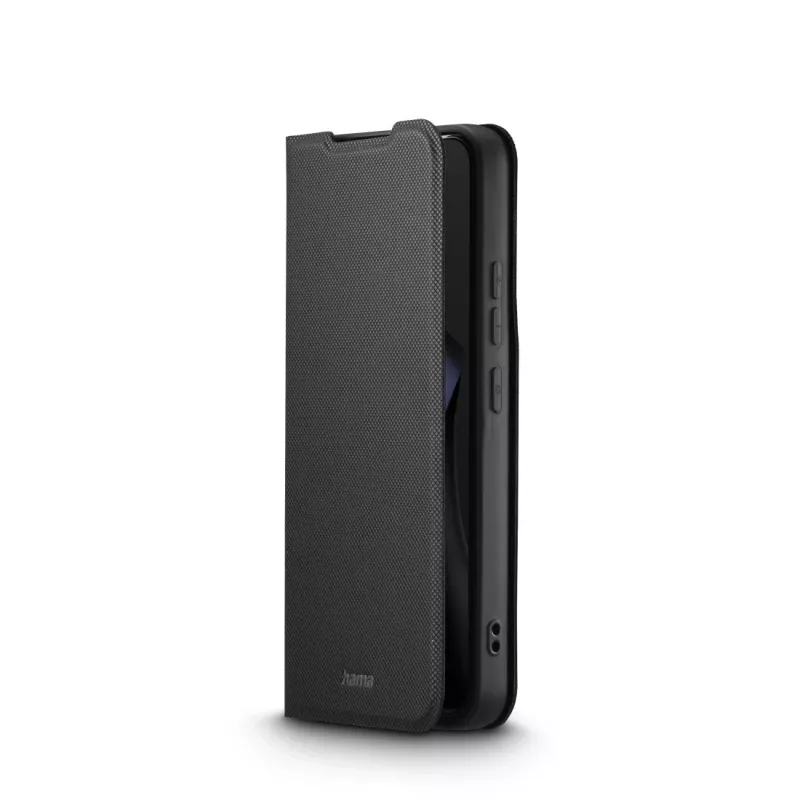 Etui z klapką HAMA Daily Protect do Xiaomi 15T Pro — pasuje do ekranów 17,4 cm (6,83 cala), czarne, 2 kieszenie na karty, podstawka na biurko