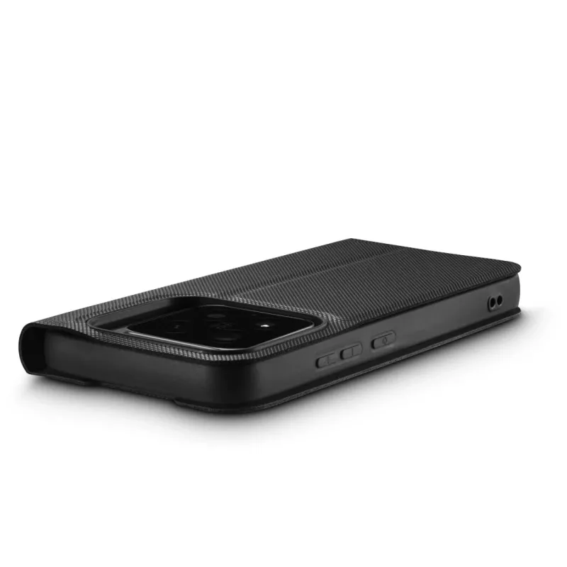 Etui z klapką HAMA Daily Protect do Xiaomi 15T Pro — pasuje do ekranów 17,4 cm (6,83 cala), czarne, 2 kieszenie na karty, podstawka na biurko