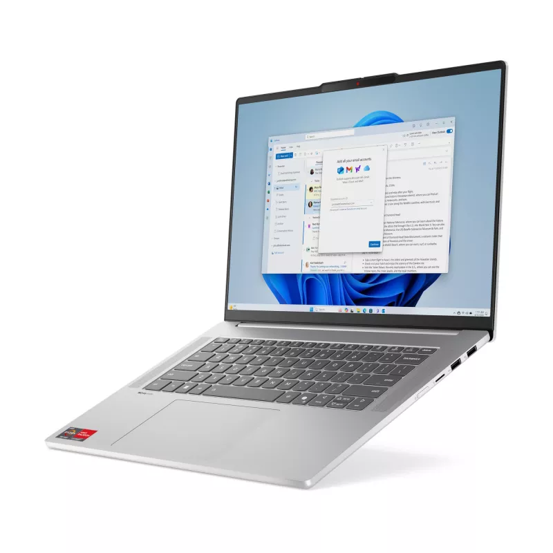 Lenovo IdeaPad cienki 5 15ARP10 AMD Ryzen™ 7 7735HS Laptop 38,9 cm (15,3 cala) WUXGA 16 GB LPDDR5x-SDRAM 1 TB SSD Wi-Fi 6 (802.11ax) Windows 11 Home German szary