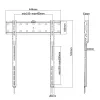Techly ICA-PLB 734F Uchwyt/stołek TV 165,1 cm (65 cali) Czarny