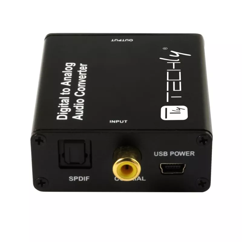 Techly IDATA SPDIF-9 konwerter audio Czarny