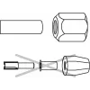 Tulejki zaciskowe Bosch 2608570100 Średnica 6 mm