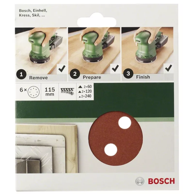 Arkusz ścierny Bosch 2609256A24 5 szt. Szwajcaria