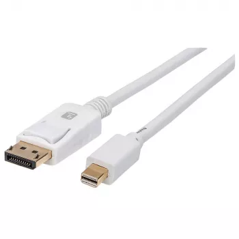 Techly ICOC MDP-010T4K przewód DisplayPort 1 m Mini DisplayPort Biały