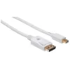 Techly ICOC MDP-010T4K przewód DisplayPort 1 m Mini DisplayPort Biały
