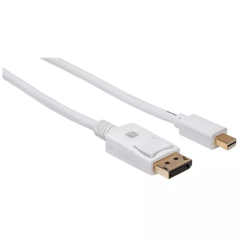 Techly ICOC MDP-010T4K przewód DisplayPort 1 m Mini DisplayPort Biały