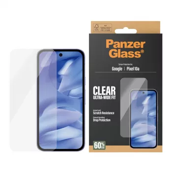 Folio ochronne PanzerGlass do Google Pixel 10a 5G — Ultra-Wide Fit, PET, odporne na zarysowania i wstrząsy, przezroczyste