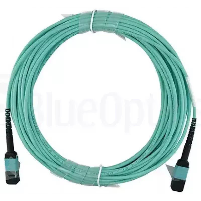 Kabel światłowodowy BlueOptics CBX-STC012BPF-MXXN-MXXN-020M-MTP OM4 20m Turkusowy
