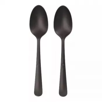 Jednorazowa łyżka do zupy Papstar 96528 z polipropylenu, czarna, 190 mm, 100 szt.