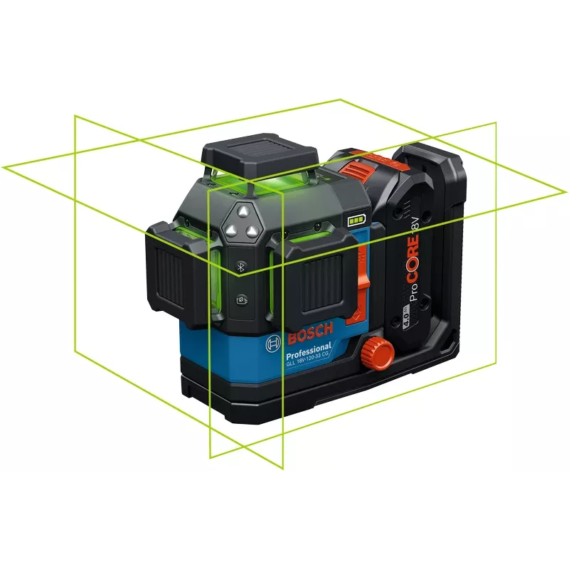 Laser liniowy Bosch GLL 18V-120-33 CG zielony 1x4.0Ah (mpn 0601065100)