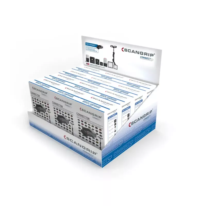 Moduł przyłączeniowy SCANGRIP do BOSCH/Ampshare 18 V/20 V, czarny, 110,1×76,1 mm, 100 g