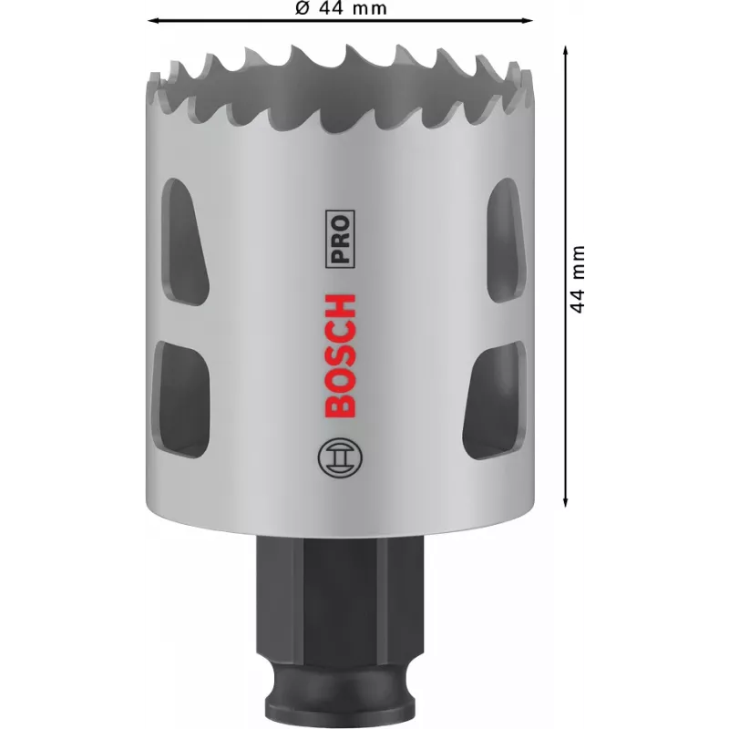 Otwornica Bosch PRO Multi Material PC Plus 44 mm do wiertarki, do płyt gipsowo-kartonowych, metalu, tworzyw sztucznych, drewna miękkiego
