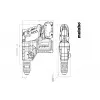 Młotowiertarka Metabo KH 18 LTX BL 28 Q 1000 RPM SDS Plus