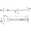 Klucz płasko-oczkowy KS Tools 517.0610, 10 mm, chromowo-wanadowy, długość 140 mm
