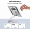 Techly 8-w-1 USB-C Hub stacja dokująca stojak na tablet, Stojak na tablet, Srebrny, Aluminium, 360°, USB 3.2 Gen 1 (3.1 Gen 1) Type-C, 5000 Mbit/s