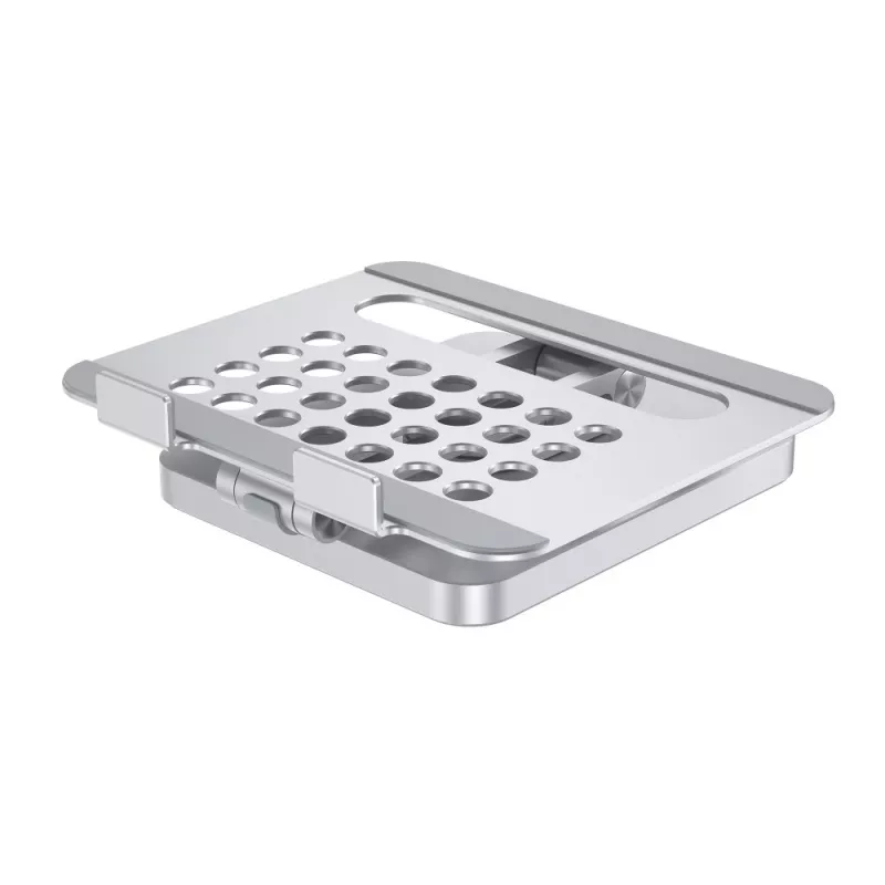 Techly 8-w-1 USB-C Hub stacja dokująca stojak na tablet, Stojak na tablet, Srebrny, Aluminium, 360°, USB 3.2 Gen 1 (3.1 Gen 1) Type-C, 5000 Mbit/s