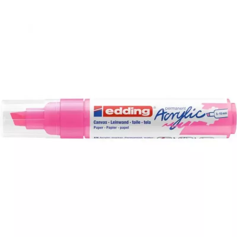 Marker Edding 5000 z końcówką dłutową Różowy 1 szt.