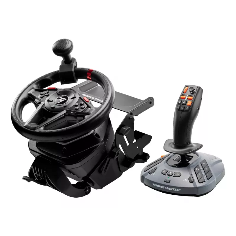 Thrustmaster T128 SimTask Farming Pack Czarna Kierownica + pedały + zmieniacz PC, PlayStation 4, PlayStation 5