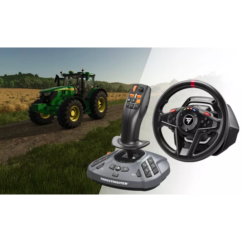 Thrustmaster T128 SimTask Farming Pack Czarna Kierownica + pedały + zmieniacz PC, PlayStation 4, PlayStation 5