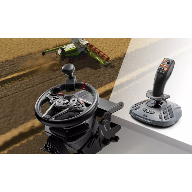 Thrustmaster T128 SimTask Farming Pack Czarna Kierownica + pedały + zmieniacz PC, PlayStation 4, PlayStation 5