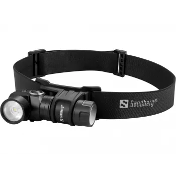 Sandberg Headlamp 500 Duo, Opaska na głowę z latarką, Czarny, Aluminium, IP44, LED, 25 lm