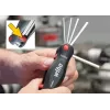 Składany zestaw kluczy Torx Wiha 25128 — 7 szt. (T7–T25), czarno-zielony, 104 g