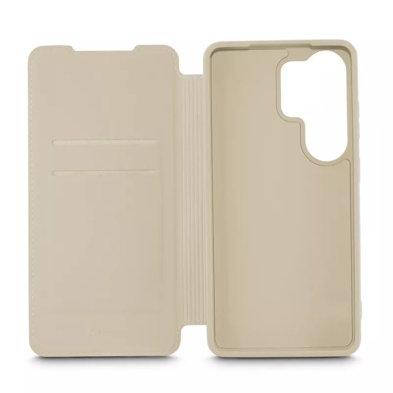 Etui z klapką do telefonu HAMA Fantastic Feel dla Galaxy S26 Ultra, 17.5 cm (6.9 cala), beżowe, 2 kieszenie na karty