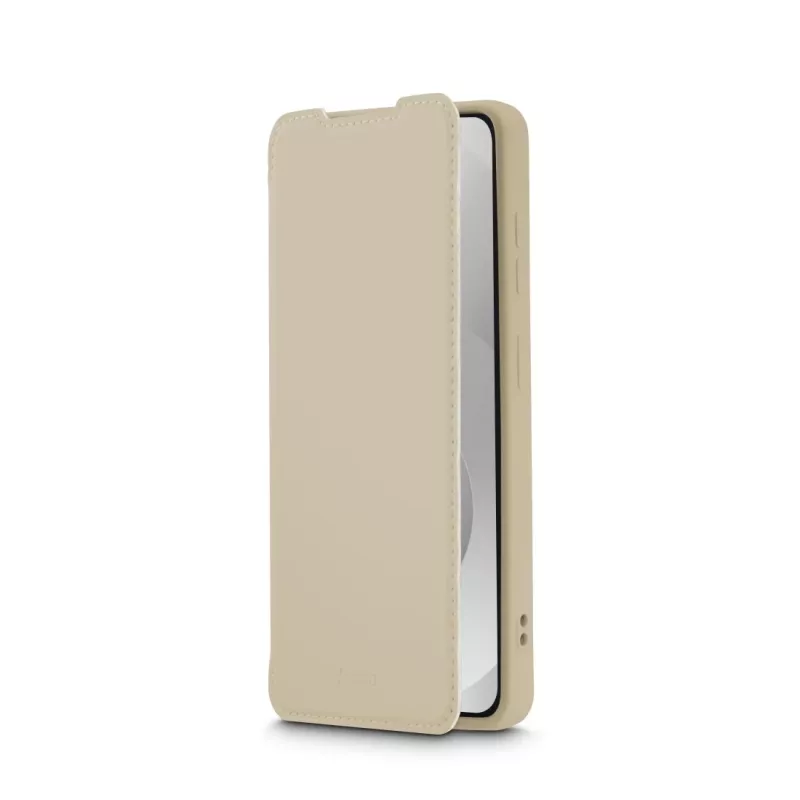 Etui z klapką HAMA Fantastic Feel do Samsung Galaxy S26, 16 cm (6,3 cala), beżowe, 2 kieszenie na karty