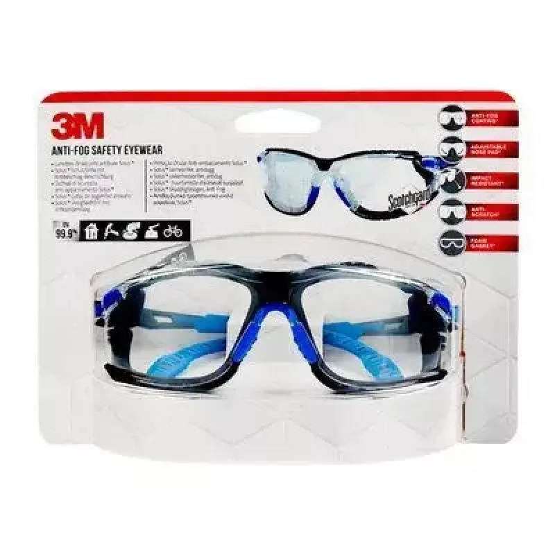 Okulary 3M S1CBC1 Unisex Owalne Bezramkowe — Styl sportowy, owalny kształt, bezramkowe