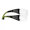 Okulary ochronne 3M SF4000CC1 — plastikowe okulary ochronne, przezroczyste soczewki, czarny/zielony