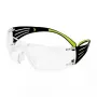 Okulary ochronne 3M SF4000CC1 — plastikowe okulary ochronne, przezroczyste soczewki, czarny/zielony