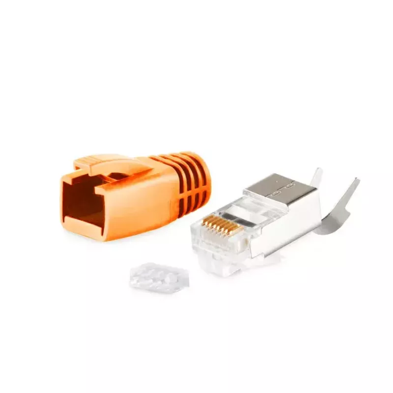 Złącze przewodowe RJ-45 ShiverPeaks BS72067-O Męskie Pomarańczowe