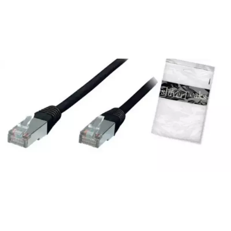 Kabel sieciowy ShiverPeaks BS75111-S 1m Cat5e F/UTP Czarny