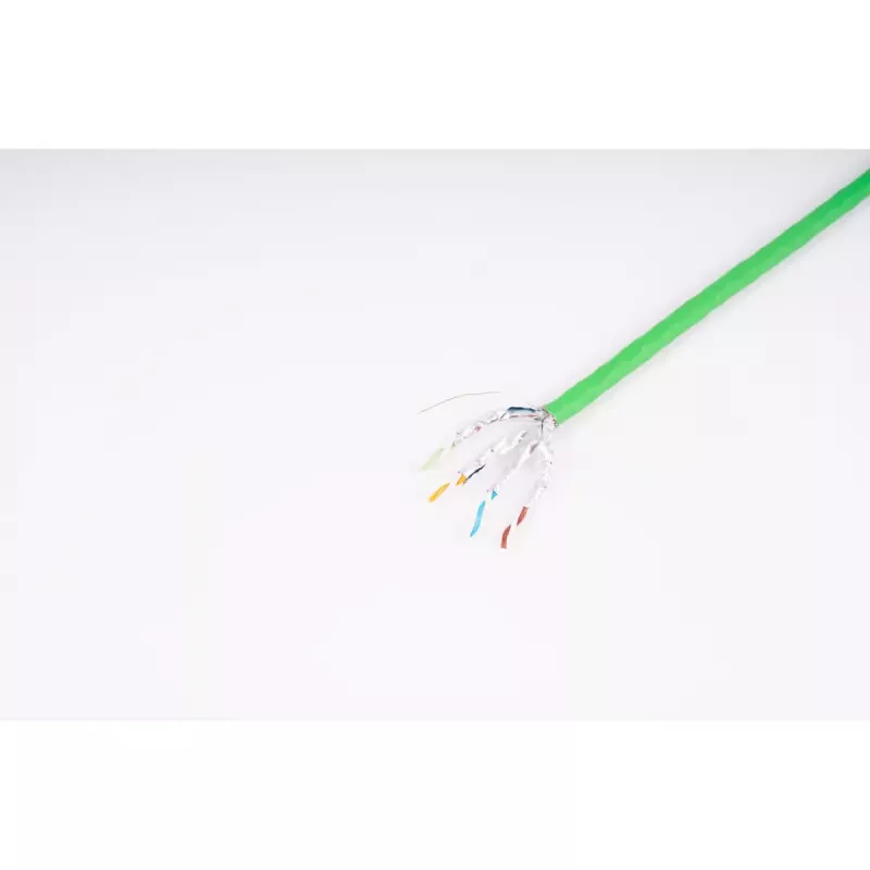 Kabel sieciowy ShiverPeaks BS08-86031003 S/FTP Cat8.2 100 m Zielony