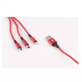 Kabel USB ShiverPeaks BS14-50070 1.2 m USB A USB C Micro-USB B Czarny