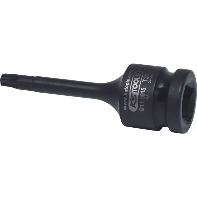 Komplet nasadek KS Tools 911.0916 1/2 cala napęd metryczny średnica 2,5 cm długość 75 mm