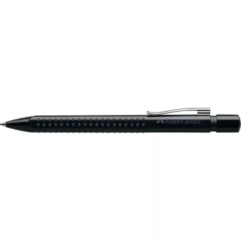Długopis Faber-Castell 243999 — zaciskowy, wysuwany, niebieski tusz, średnia końcówka, czarny korpus, 1 szt.