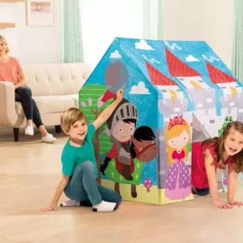 Nadmuchiwany domek do zabawy Intex 45642NP dla dzieci, niebieski, zalecany wiek 3–6 lat