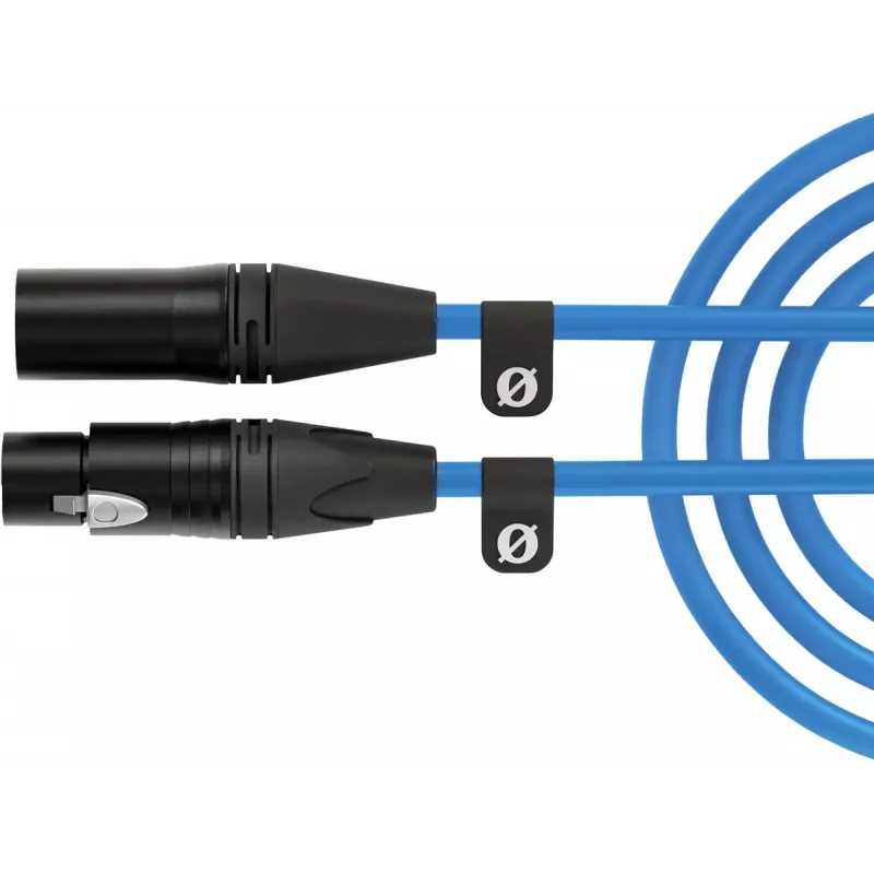 Kabel XLR Rode XLR3M-B 3 m — kabel mikrofonowy męsko-żeński, niebieski