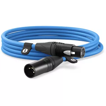 Kabel XLR Rode XLR3M-B 3 m — kabel mikrofonowy męsko-żeński, niebieski