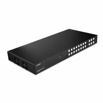Lindy 16x16 HDMI 4K60 Matrix, HDMI, HDMI, 3,5 mm, 3840 x 2160 pikseli, Czarny, Metal