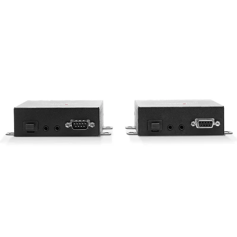 Lindy 300m Fibre Optic HDMI 4K60 i USB KVM Extender, Nadajnik i odbiornik, Przewodowy, 300 m, 3840 x 2160 pikseli, Czarny, Metal
