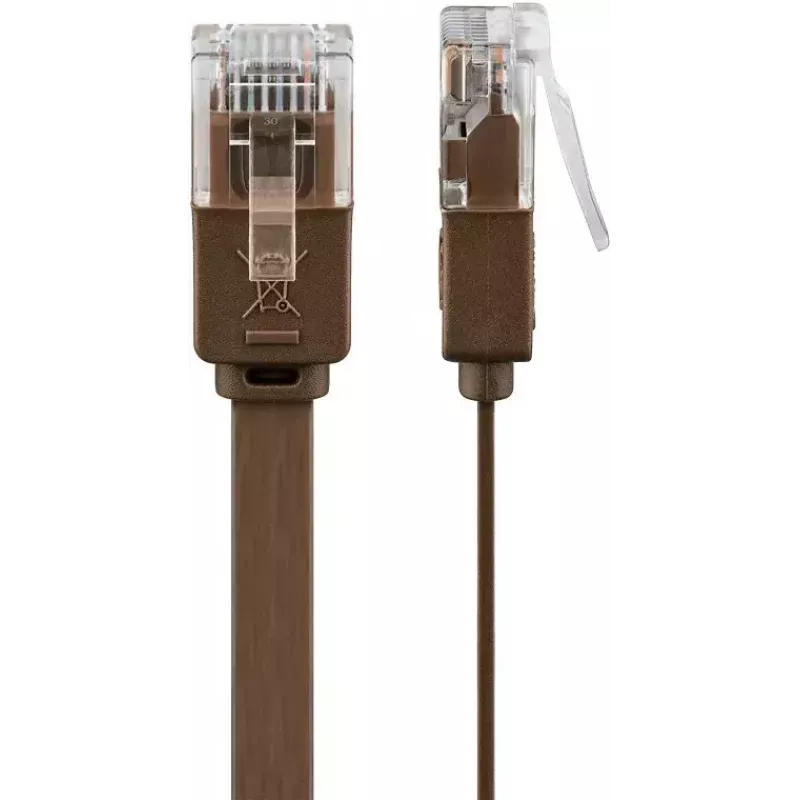 Kabel sieciowy Goobay 95895 Cat6 U/UTP 20 m Brązowy